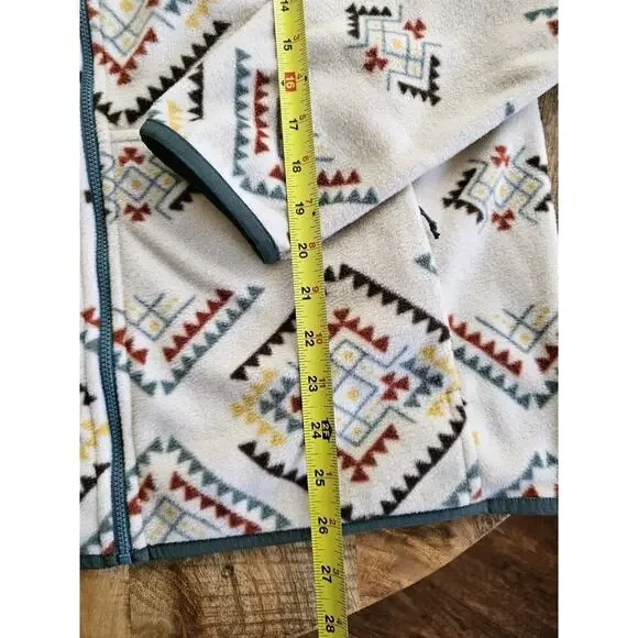 Prarie Mountain Yellowstone Tundra Full Zip Fleece Aztec Size M Unisex - Picture 6 of 10